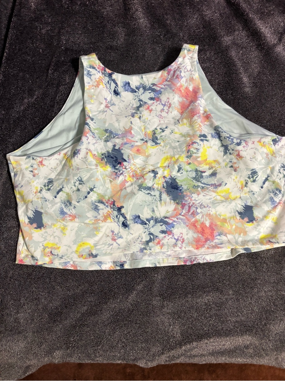 Old Navy brand new Floral Watercolor Cropped sports tank